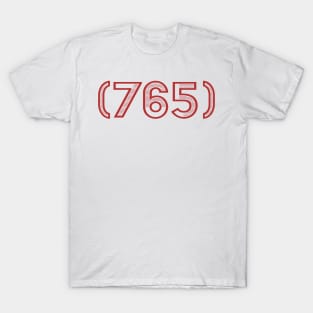 (765) Muncie / West Lafayette Indiana Area Code T-Shirt